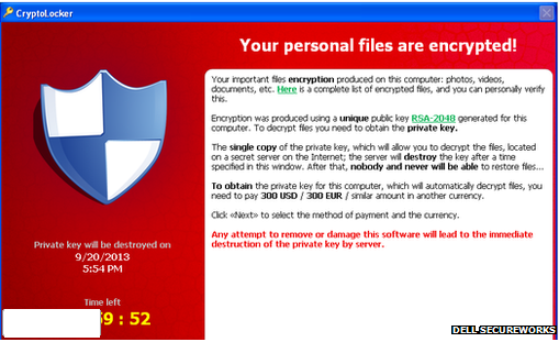 Cryptolocker病毒致25万电脑数据文件加密